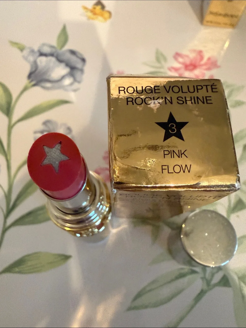 Yves Saint Laurent Rouge Volupté Rock'n Shine Lipstick — Shimmery Pink Coral